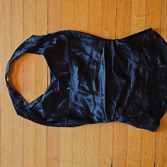 Laundry by Shelli Segal Black Halter Top, 100% Silk, EUC, Women's XS - Picture 2 of 9